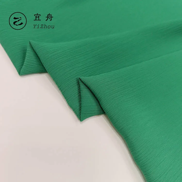 Crinkle Chiffon fabric 100D 115gsm 100% polyester fashion fabric for women dress shirts daily wear 41 colors crinkled chiffon