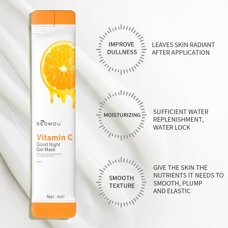 SEOMOU Skin Care organic whitening hydrating collagen Vitamin C Good Night Gel Mask