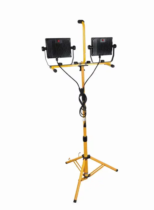 Work Lights with Stand Twin Head tripod  Adjustable outdoor ip65  7000lm LED Tripod Flood work Light