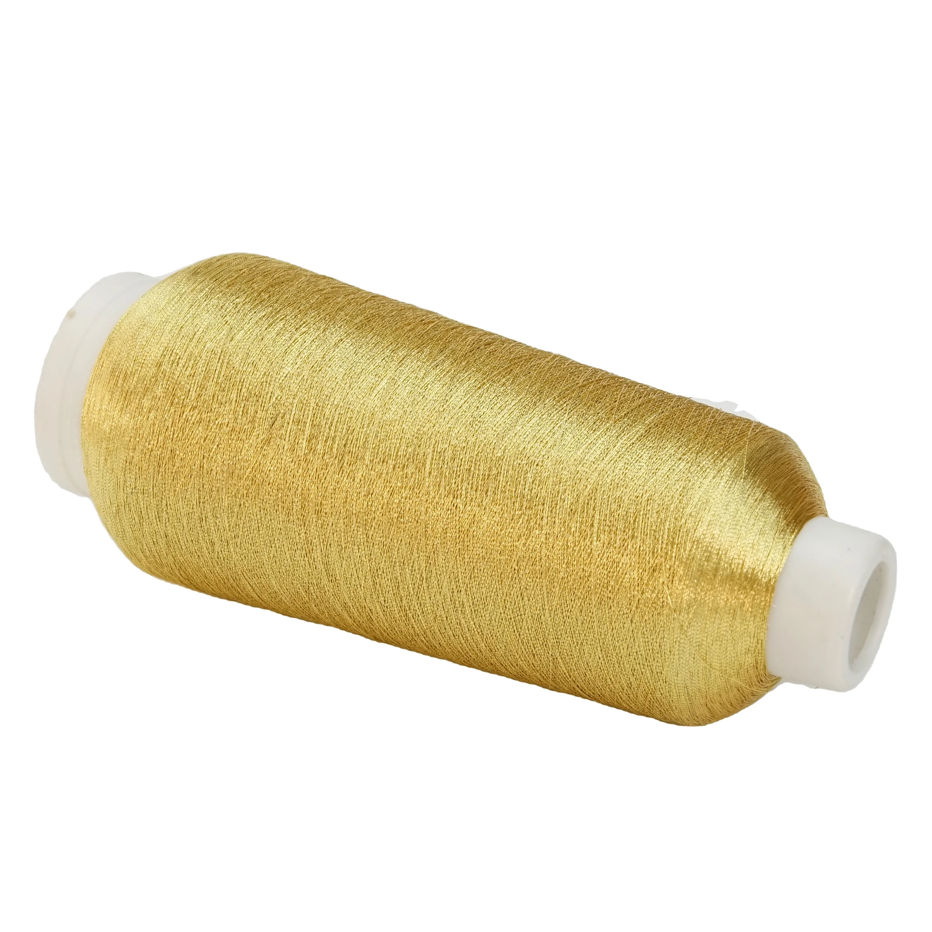 Ms Вышивальная нить конус 150d 1ply полиэфирная золотая металлическая пряжа для вышивки