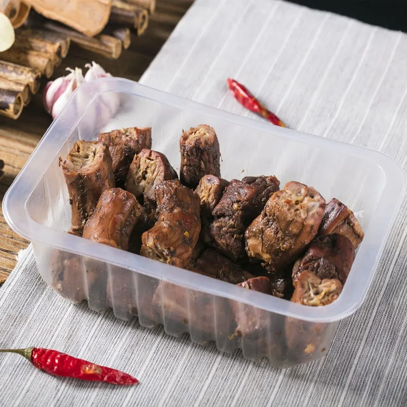 Chinese factory wholesale disposable plastic food box lunch container with lid
