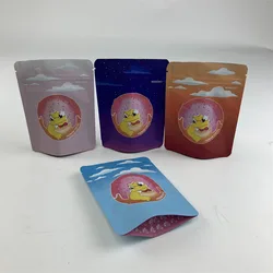Good quality custom smell proof zipper bags edible mylar packaging bags for 3.5g dry flower and seed packaging
