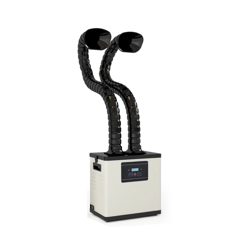 Digital Display 200W,  F6002DN Popular Soldering Welding Fume Extractor for soldering station with double Arms