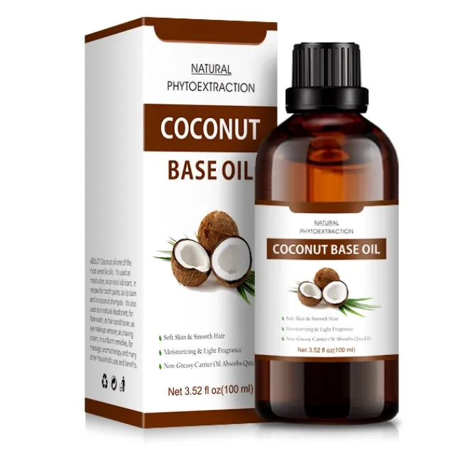 Оптовая продажа от производителя Meizhiao, масляный переносчик, массажное масло для ухода за волосами, кокосовое масло для кожи