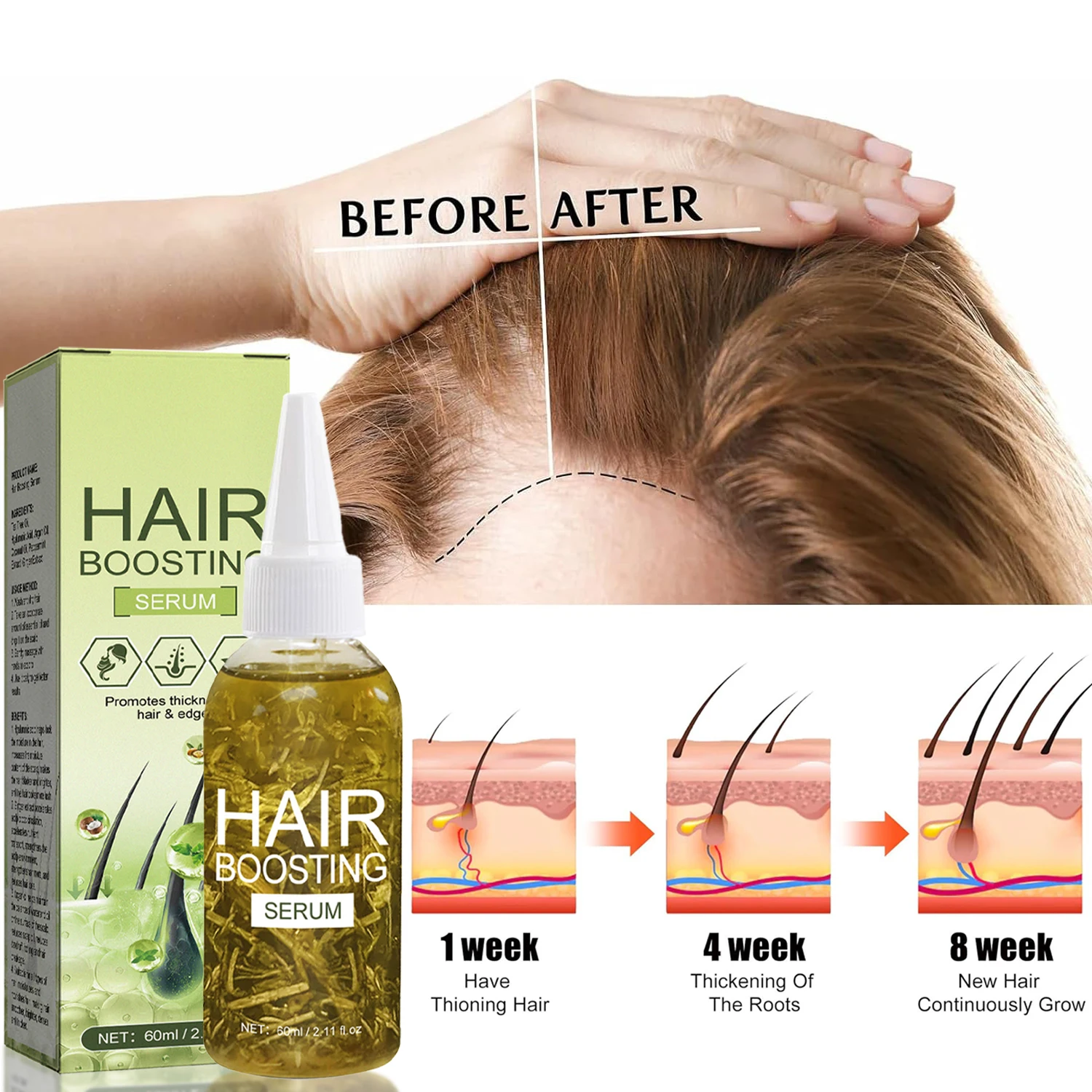 Nourishes Smooth/Moisturize Prevent Hair Loss Repair Dry/Curly Hair Natural Ingredient Hair Oil Ginger Men Women Hair Treatment