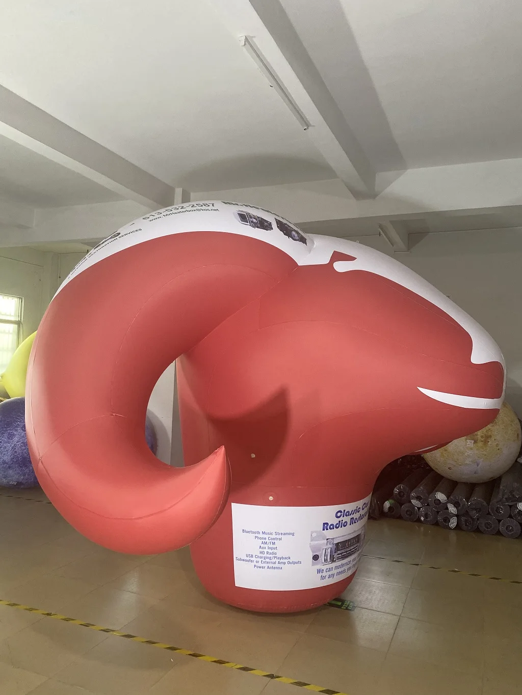 BOYI Custom inflatable ram sheep goat pvc balloon