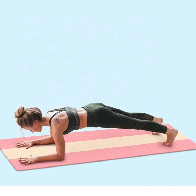 Custom 1830*610*6mm Printed Non-Slip Eco Friendly Tpe Tpe Eco-Friendly Yoga Mat With Alignment