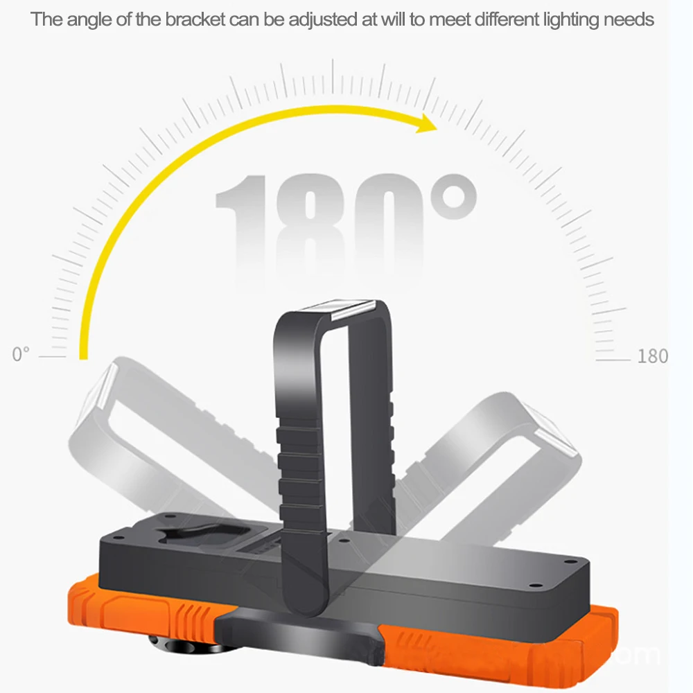 3AAA Multipurpose Lighting Led Work Lamp with Bracket, COB + XPE Strong Magnetic Car Maintenance Lamp