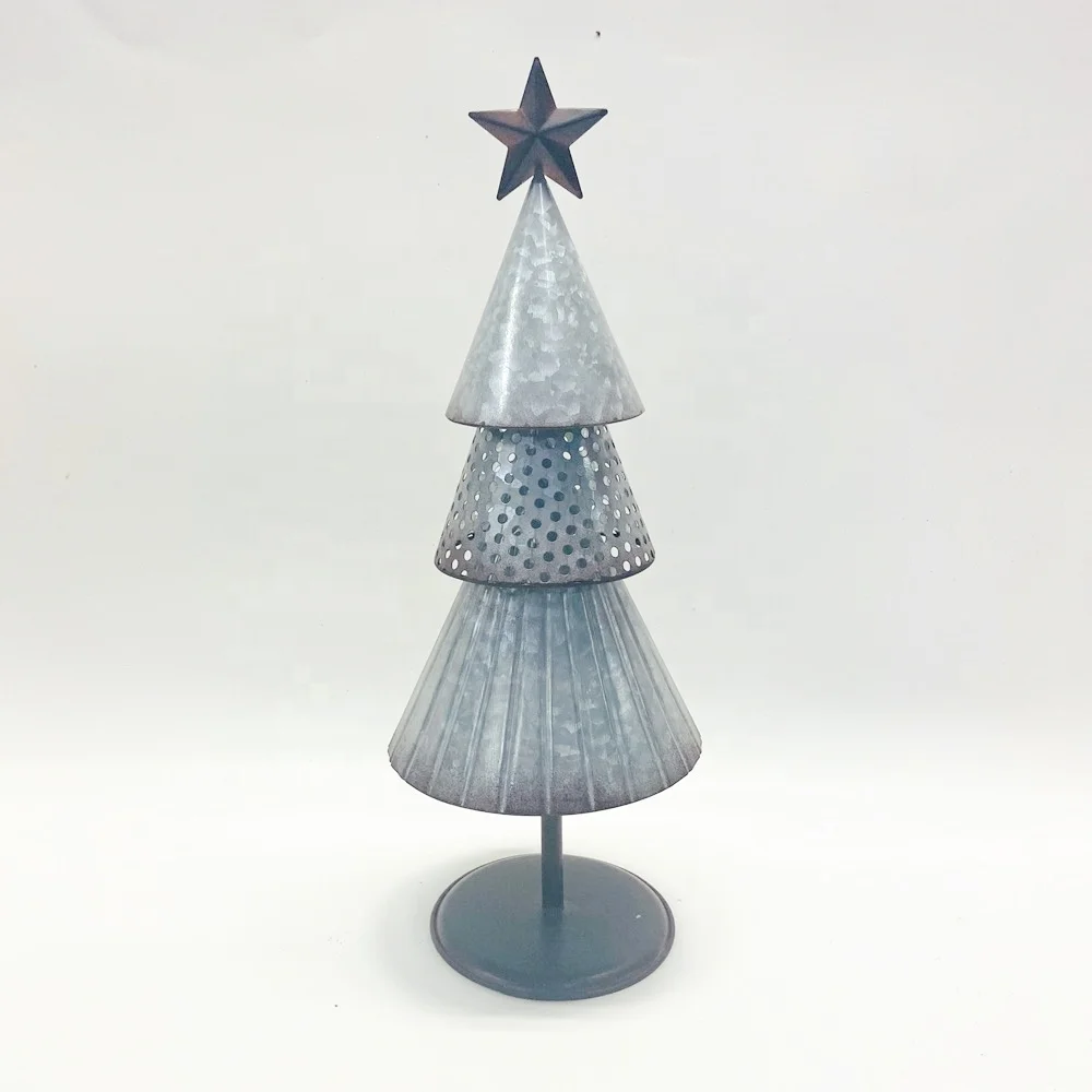 high quality Adornos De Navidad metal crafts artificial tabletop christmas ornament tree
