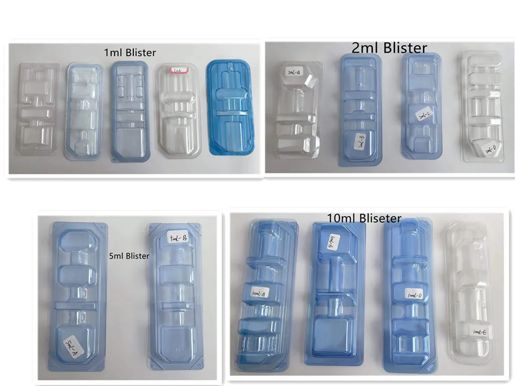 SYRINGE BLISTER PACK medical packaging for Cosmetic syringe sterile blister