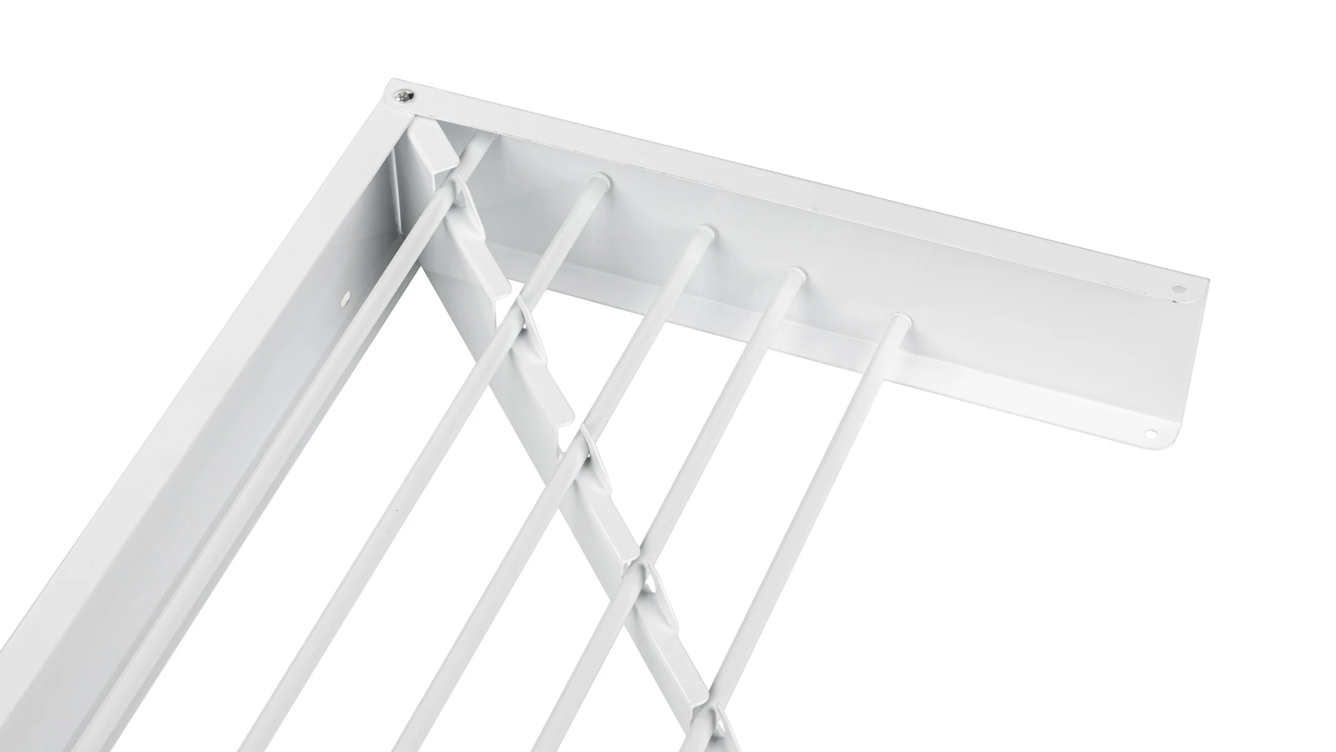 Laundry Drying Rack (28-INCH White) Wall Mounted Retractable Clothes Drying Rack 40lbs Capacity