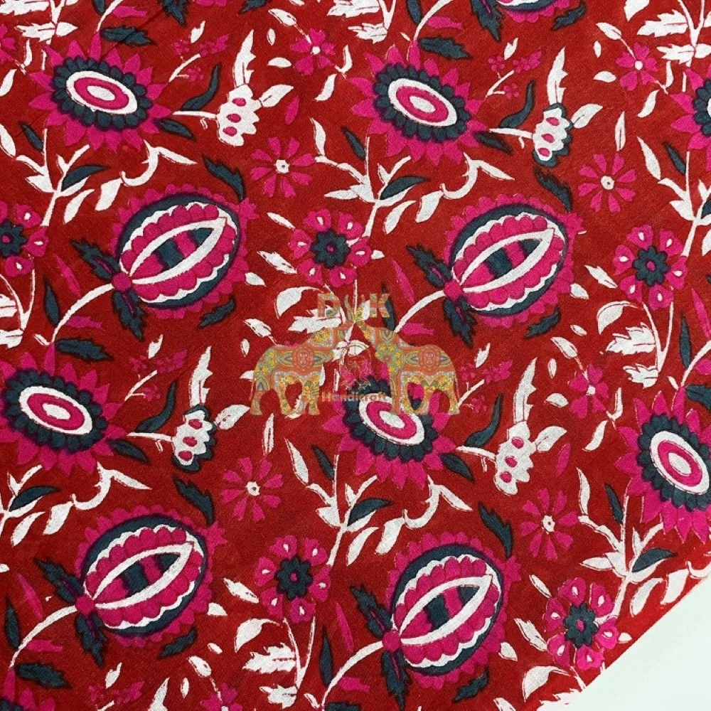 Hot Sales Cotton Dabu floral Dabu Custom Traditional Printed Fabric For Dress And Clothing Fabric