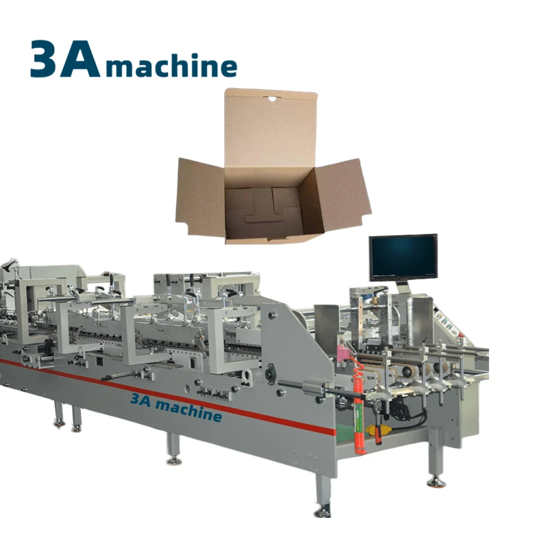 CQT~~900YG-2  pre-folded  Bottom Lock  automatic box making folder gluer machine pasting box glue machine pasting machine