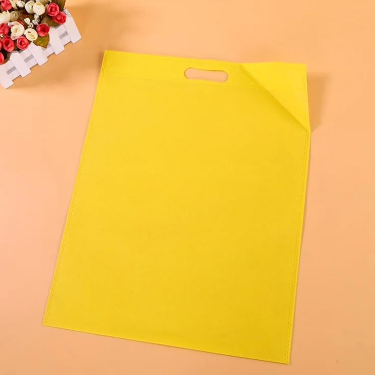 Recyclable Four-Finger Non-Woven Fabric Shopping Bags with Hot Stamping Surface Treatment for Small Clothing Packaging