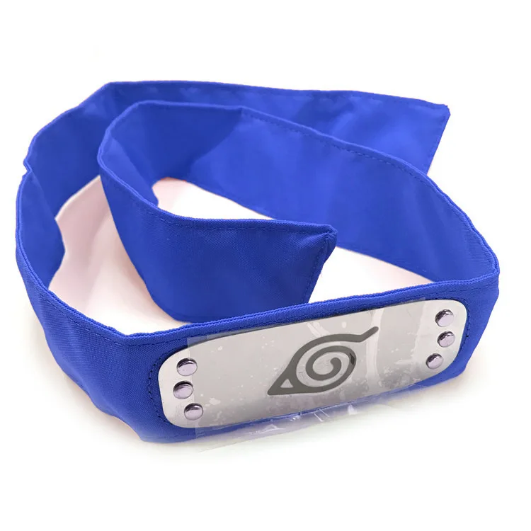 
Blue Red Leaf Naruto Headband Japanese Anime Naruto Hair Band, Kakashi Headwear accessory for party cosplay 