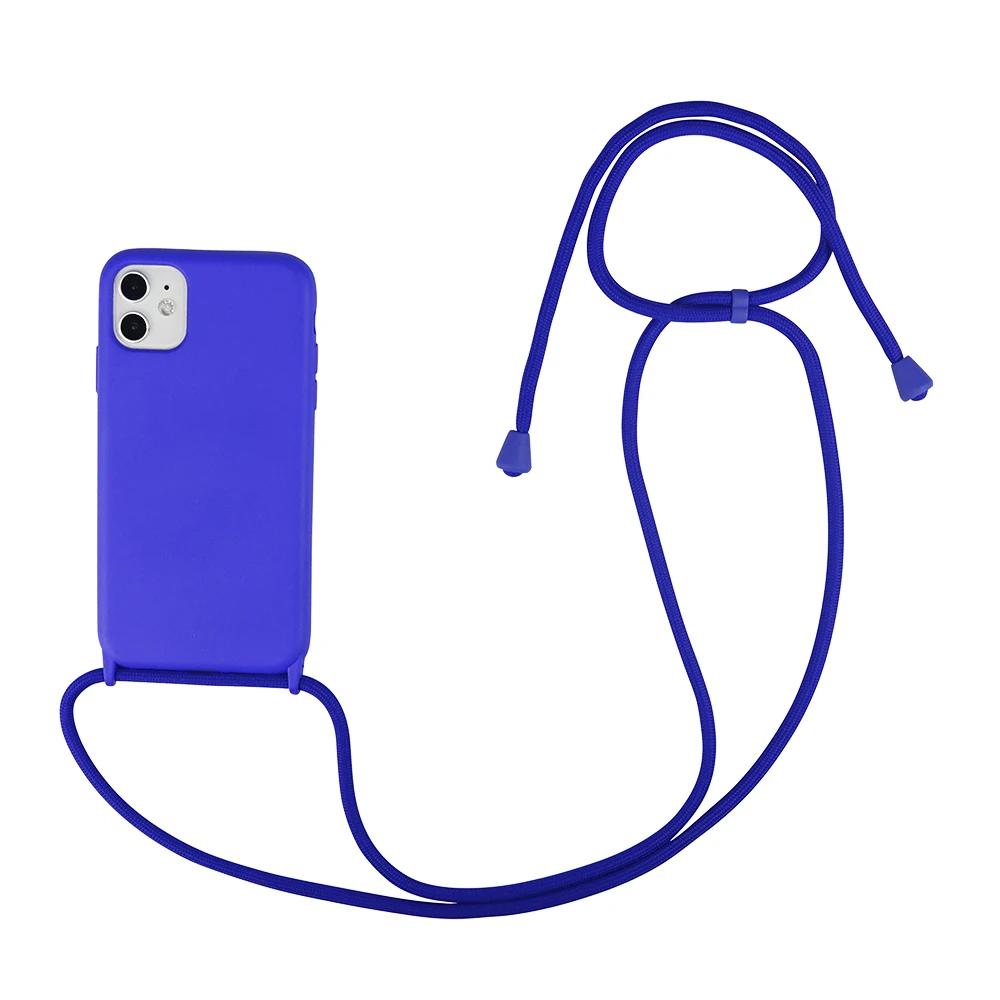 New Product Neck Strap Lanyard High Quality Detachable Women Soft Tpu Crossbody Cell Phone Case