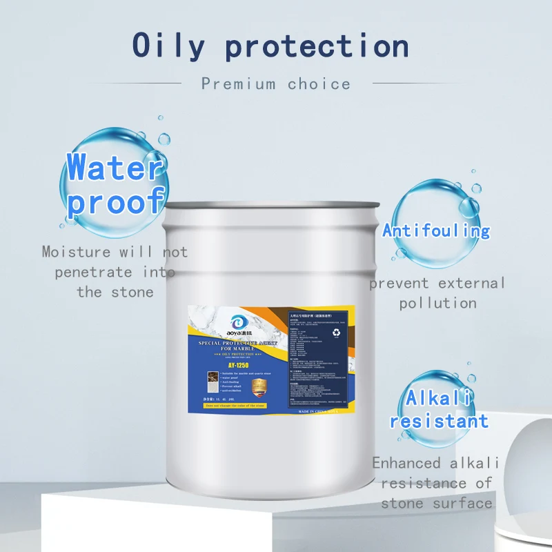 Waterproof, antifouling, acid-base and anti oxidation protective agent for marble stone on the ground and wall