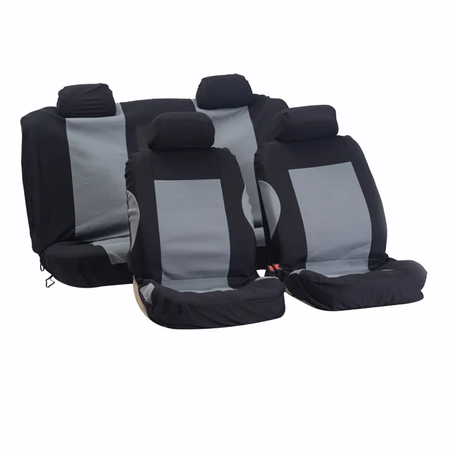 
Wholesale gray colour easy installation polyester full set car seat cover 