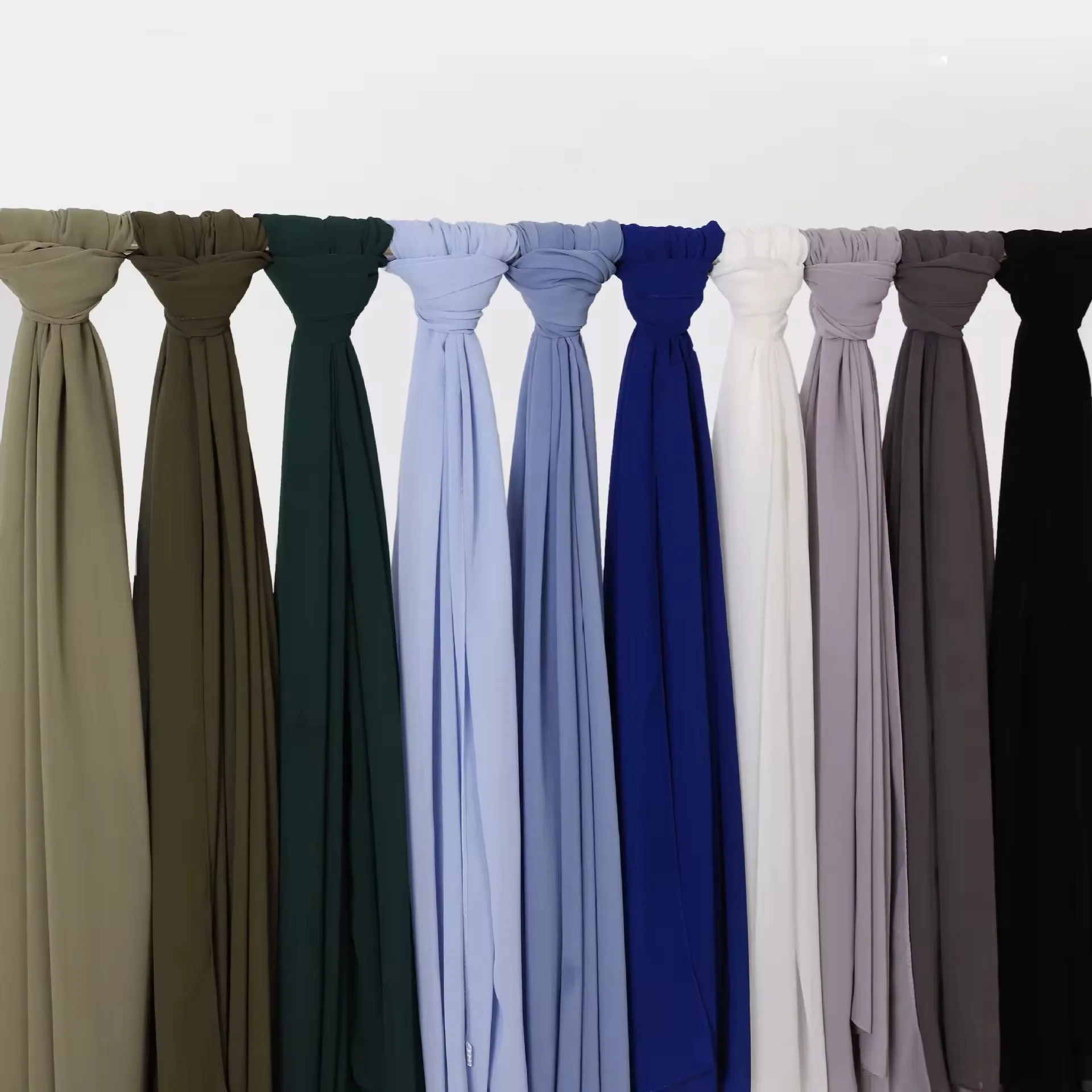 Premium medina chiffon hijab medine turkish muslim hijabs stretch shawls tudung scarf for women headscarf