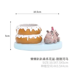 Roogo каучуковые цветочные горшки в форме животных