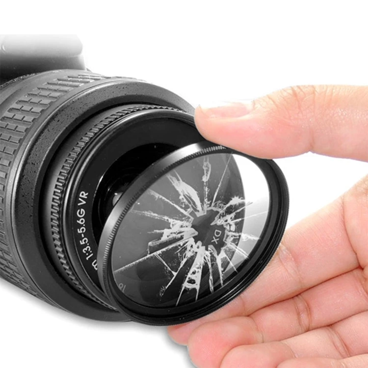 High Quality Optical Glass Camera Frame Lens Filter 52mm Uv Filter for Digital Camera for Photography(Black)