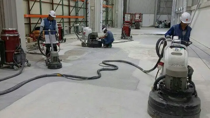 ASL750-T9 hand operated concrete floor grinder with vacuum cleaner from shanghai manufacture