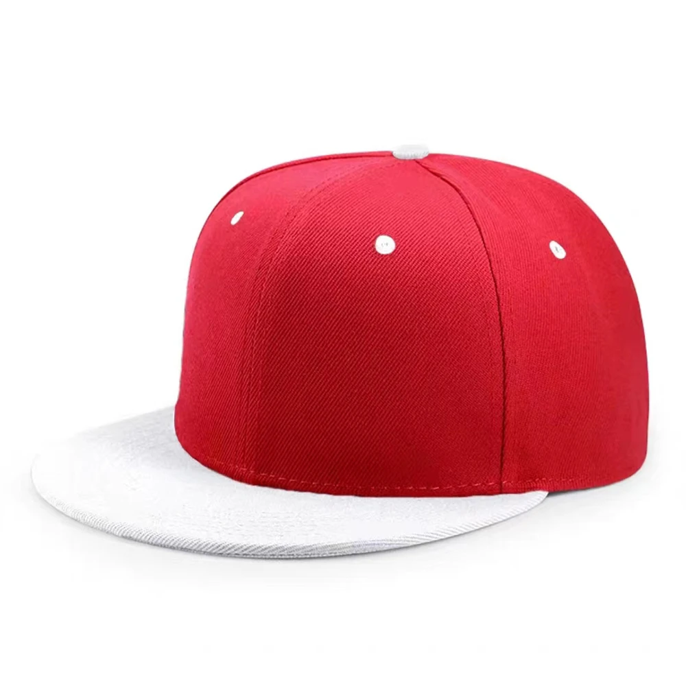 3D Embroidery Cotton Flat Brim Adults Plain Mens Hip Hop Snapback Caps Hats 6 Panel Blank Sports Baseball Hat Fitted Cap