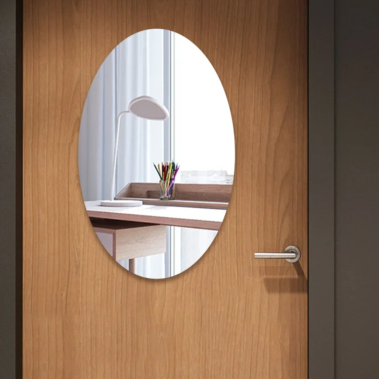 
High Quality Acrylic Customizable Fall Resistant Bedroom Square Mirror Wall Sticker 