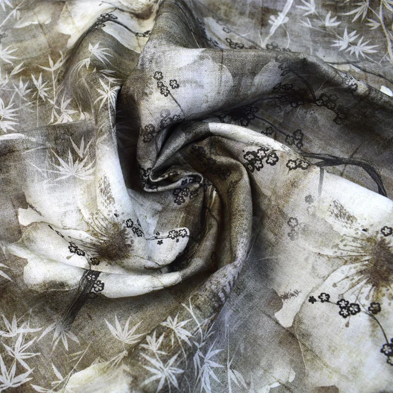 
Manufacturer Custom Polychromatic 55% Ramie 45% Cotton Fabrics 