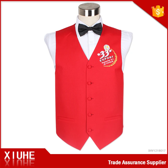 Custom Printing Logo New Design Black Waistcoat Sleeveless Polyester Vest for Men