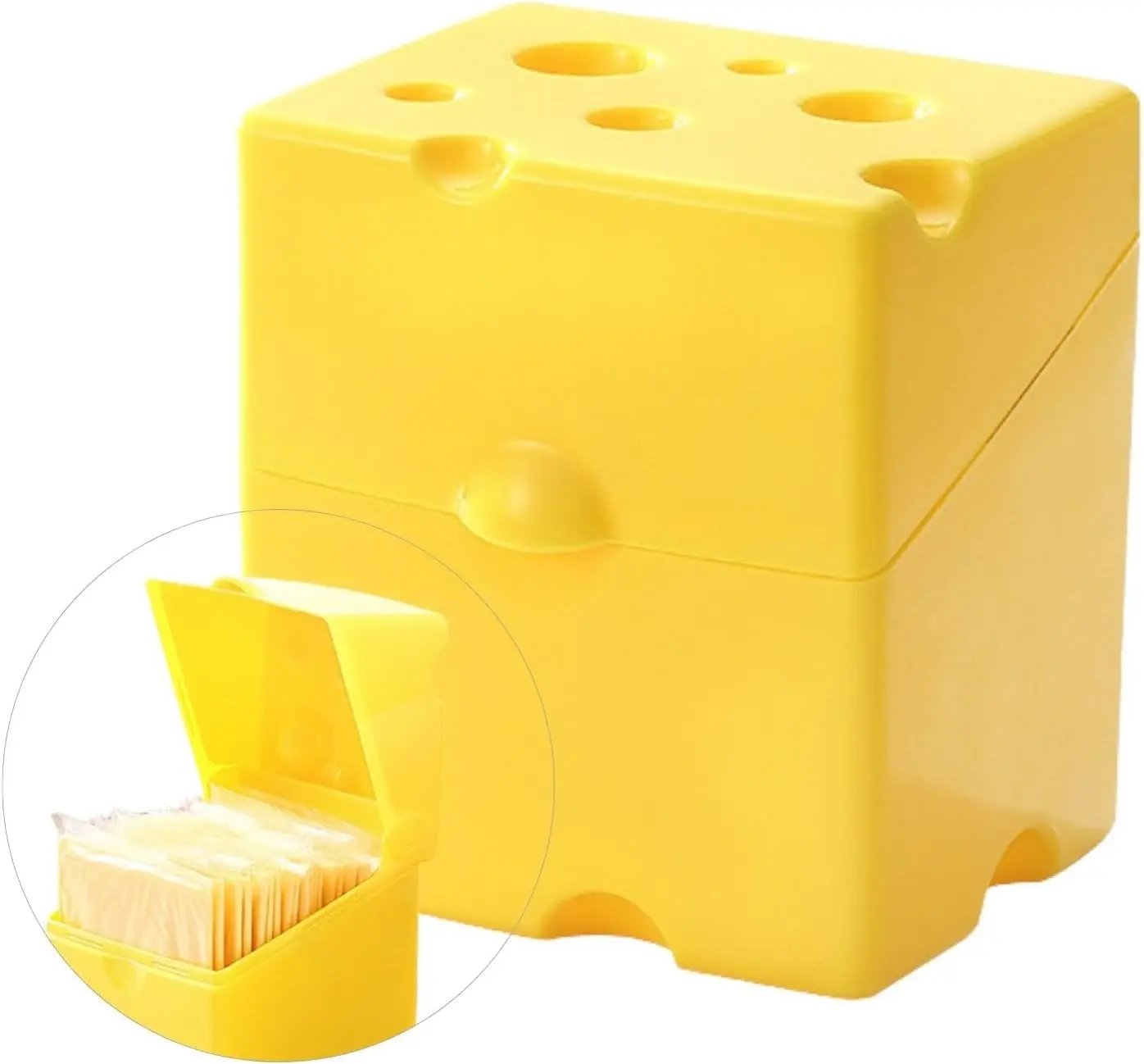 Cheese Storage Containers Small Boxes Cheese Savers Clamshell ABS Household Crisper