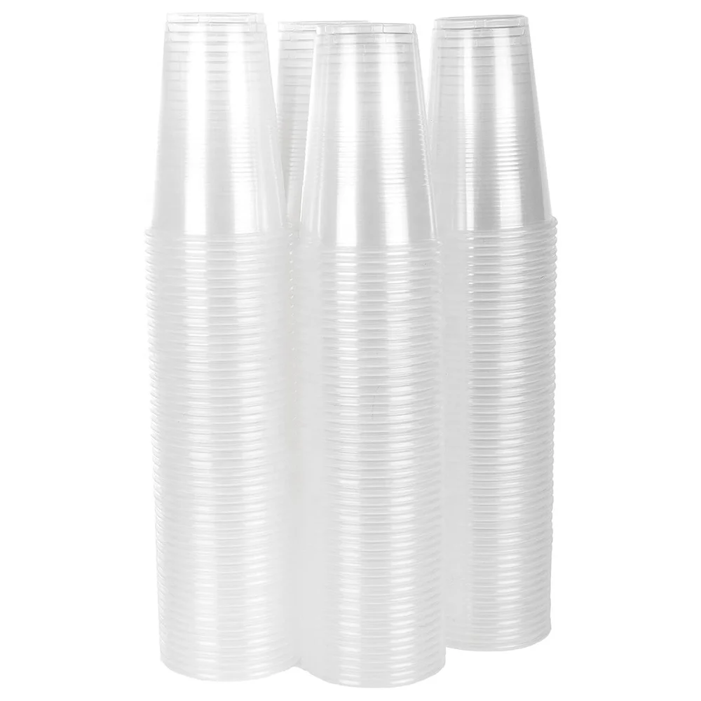 Amazon Hot Sell 9oz Transparent Disposable PP Plastic Party Cups for Cold Drinking Tasting