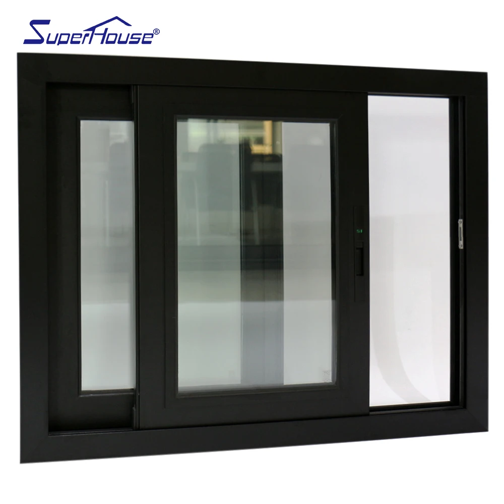 Superhouse latest sliding window design AS2047 Certified hot sale aluminum frame sliding  glass window windows