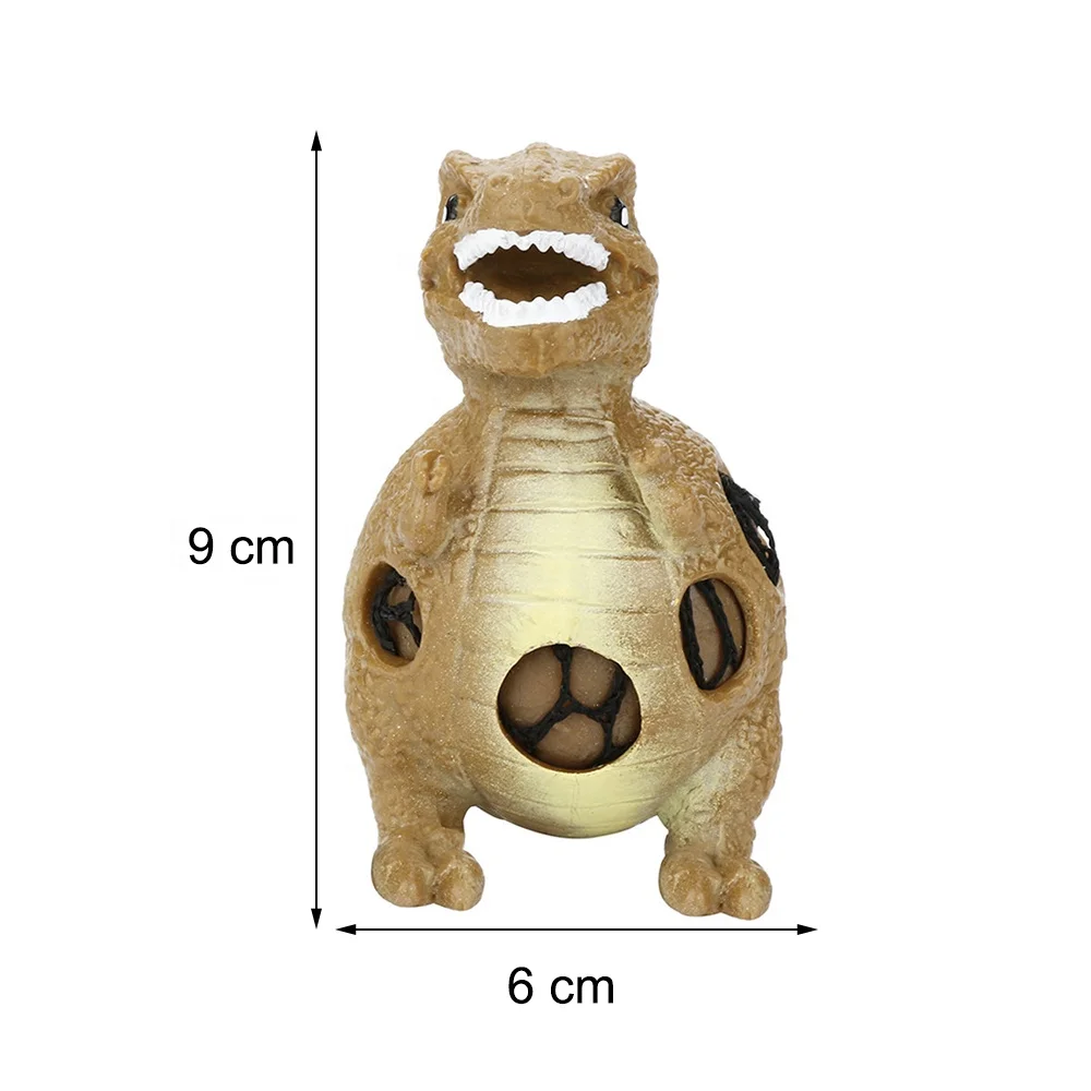 
Custom Pressure Relief Dragon Stress Rubber TPR Squeeze Balls Toy Soft PU Grape Anti Dinosaur Squishy Ball 
