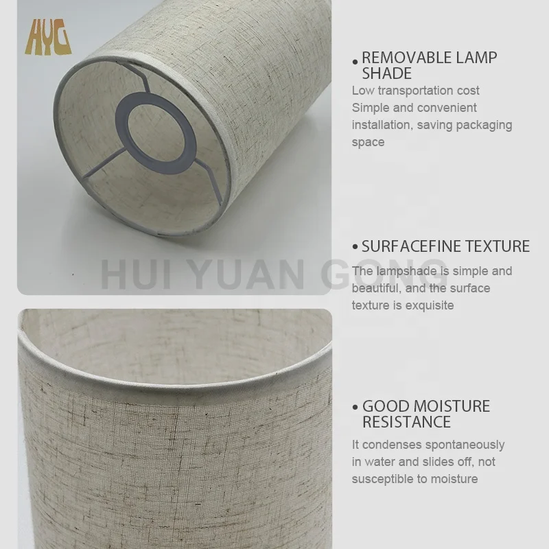 Modern PVC Material Small Drum Lamp Shade Table Lampshades Making Kit