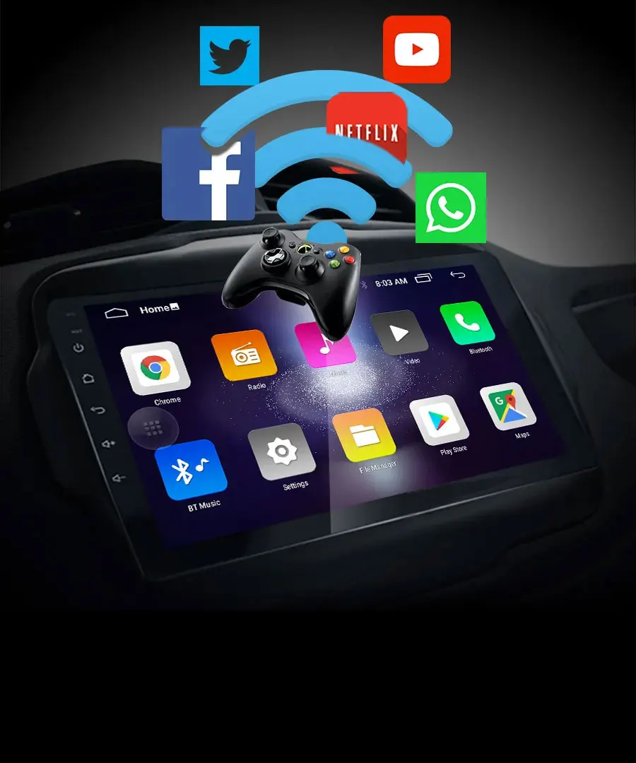 Auto Radio 9 Inch Touch Screen Car Stereo Multimedia Player Mirror Link/fm/tf Mp5 With Accessories