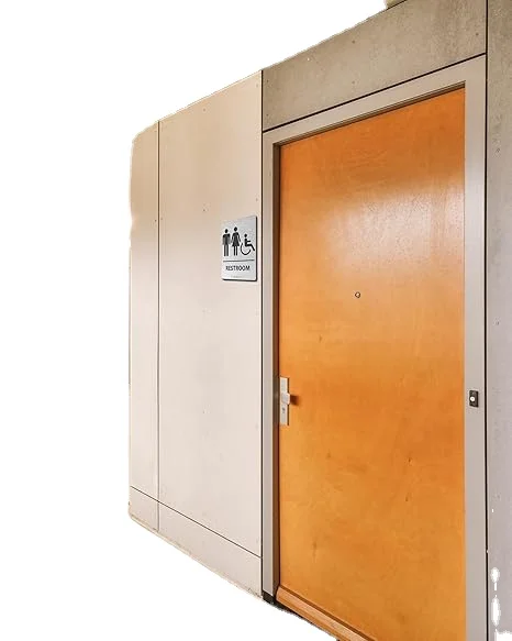 2024 Hot Selling  New  ADA Mark Commercial Modern Toilet  Braille Bathroom Logo Compliant with ADA Standards signs