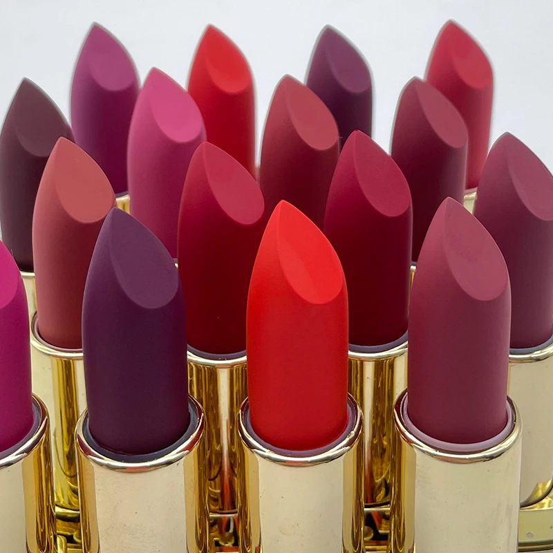 
18 colors OEM private label lipstick custom matte waterproof lipstick nude matte lipstick 
