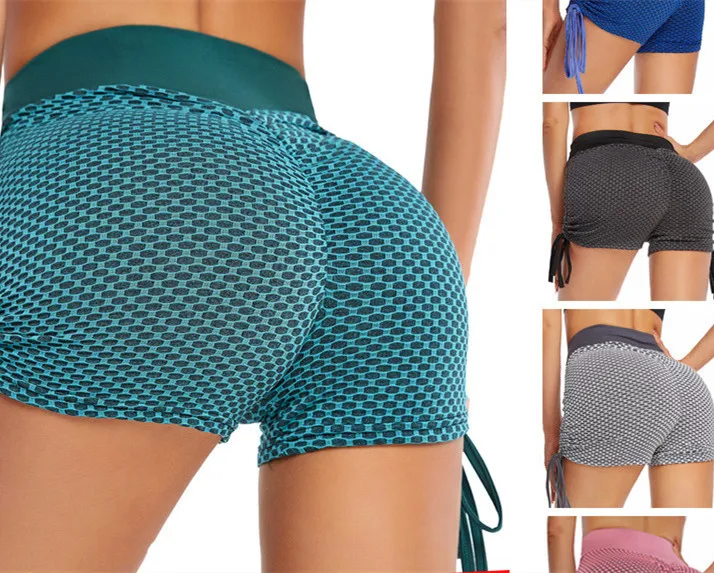  TIKTok Leggings Honeycomb Pants Butt Lift for Women Yoga Pant High Waist Lifting Bubble