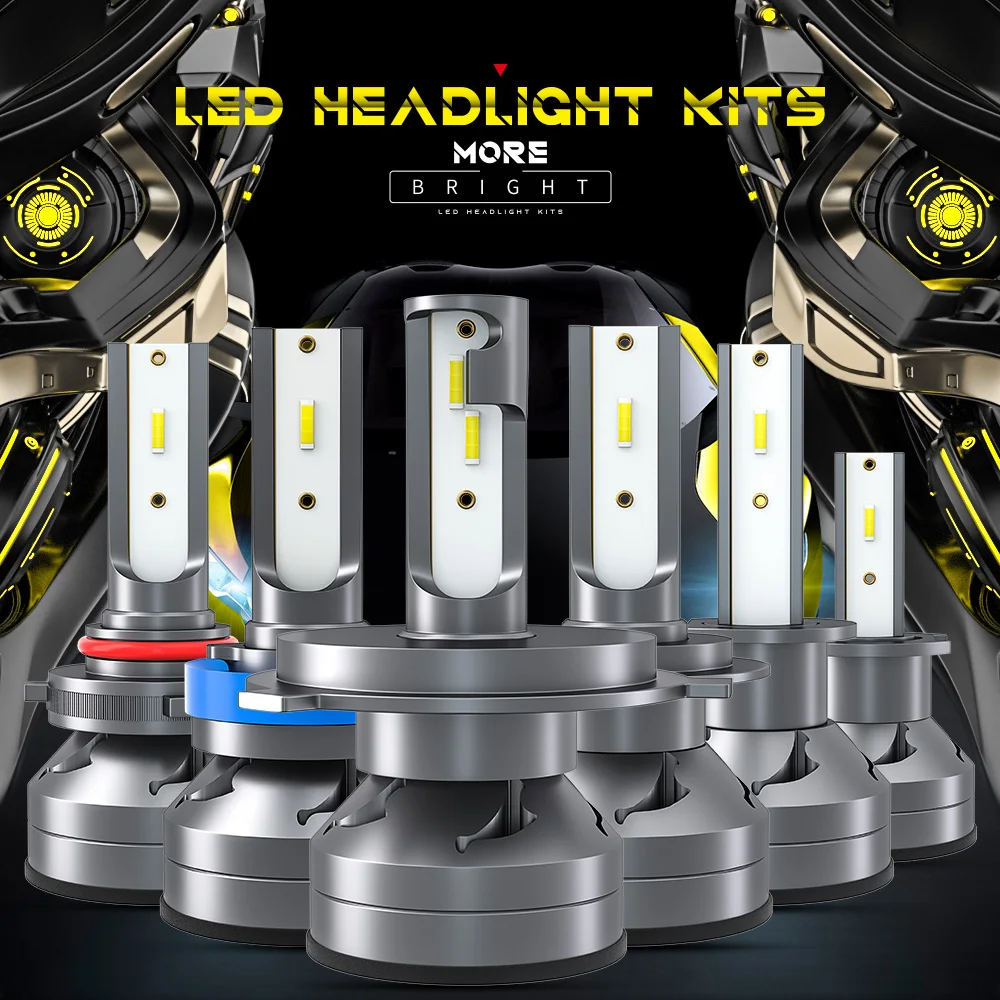  DXZ factory D1 9003 H4 High Low Beam CAR LED Headlight Kit 10000Lm 50W Automobles Bulbs Lamp motorcycle