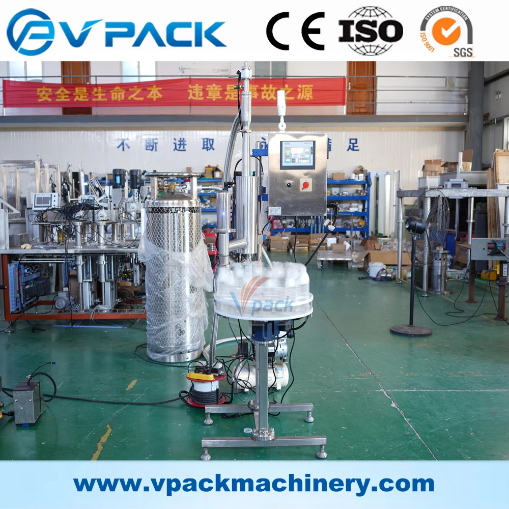 Packing Nitrogen Filling Machine Liquid Nitrogen Dosing Machine or pop can soft drink bottling line