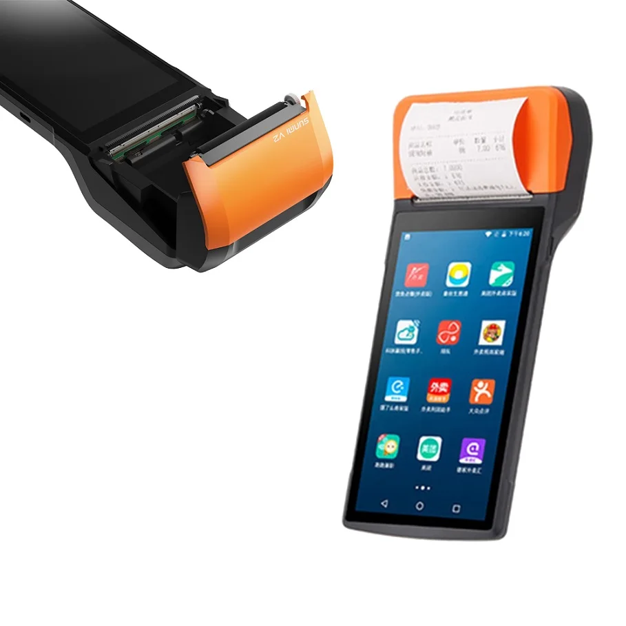 
Sunmi v2 pos terminal billing and payment all in one bus ticketing machine with cash register machine pos system 