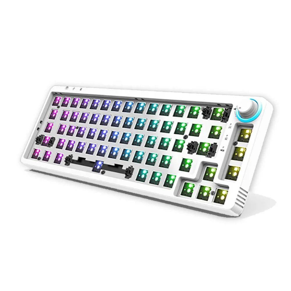 DIY Wired Wireless Ergonomics Knob  Tm680 LK67 Key Mechanical Hot Swap 68 Hotswap Gmaing Keyboard Case Set Kit