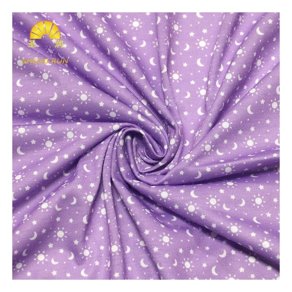 New Products Polyester Custom Printed Home Textile Breathable Knitted Jersey Fabric