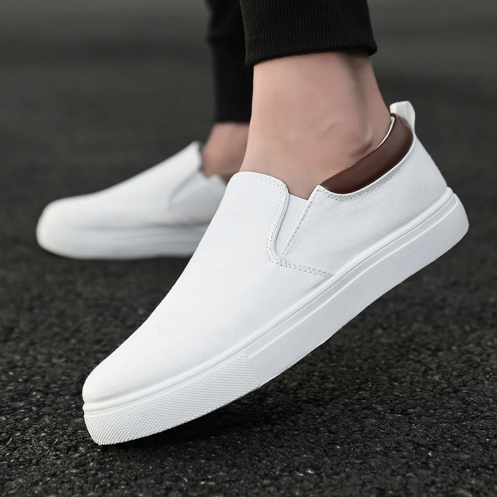 sh10817a Wholesale men canvas shoes sneakers african men shoes slip on