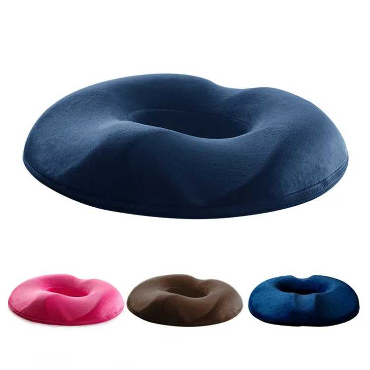 2023 round donut  travel fluffy game comfort reading woven cotton home decoration sitting sponge seat cushion with foam filling
