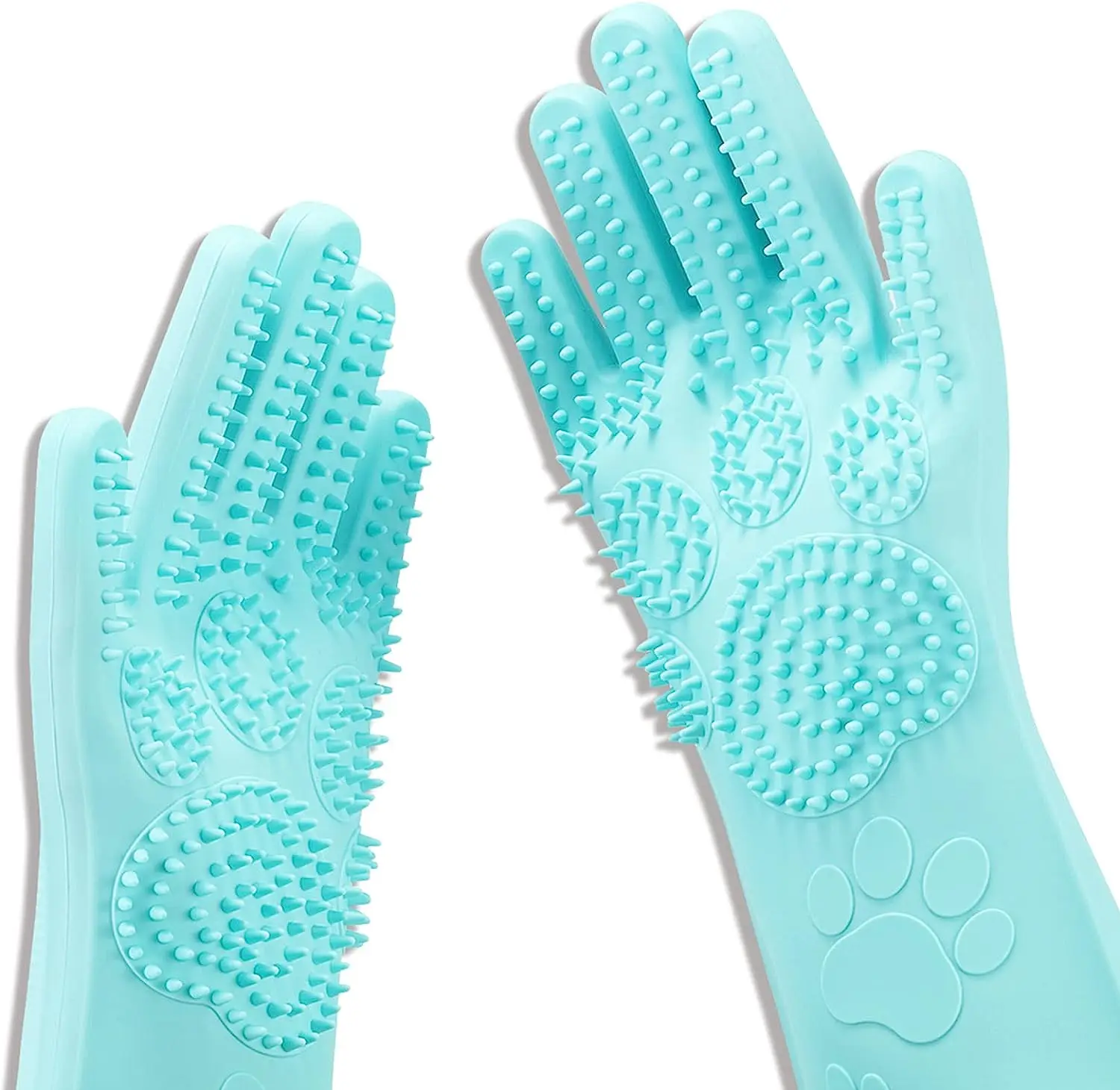Upgrade Gentle Pet Grooming Magic Gloves Dog Cat Bathing Shampoo Brush Gloves Pet Glove for Bathing