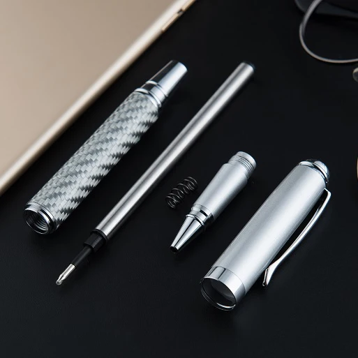 GemFully top 10 trending products 2024 wholesale Deluxe metal roller tip pen classic pu leather gift pen