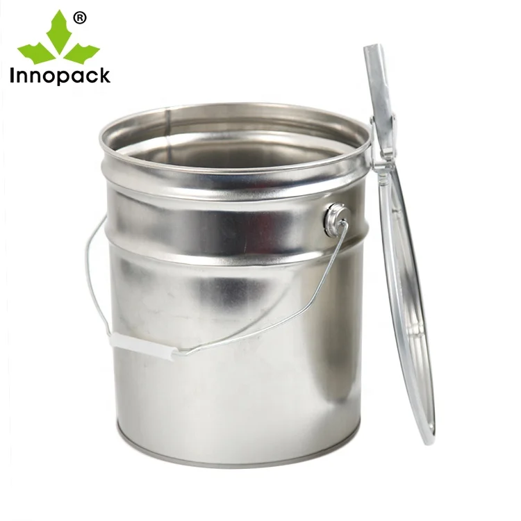 SuZhou innopack new design metal  container with lug lid and handle metal  bucket  with cheapest price