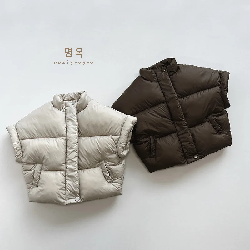 Sunny Baby New winter boys and girls Korean version down cotton vest